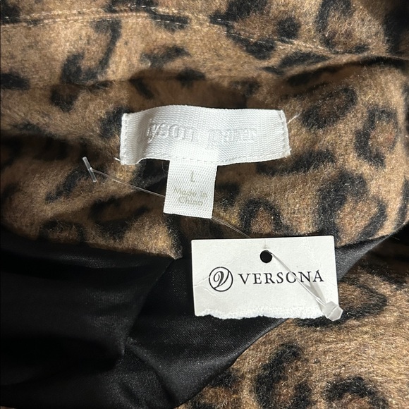 Adyson Parker Women's Cheetah Button Coat size large fall winter animal print - Picture 11 of 11